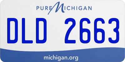MI license plate DLD2663