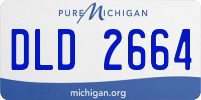 MI license plate DLD2664
