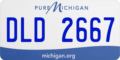 MI license plate DLD2667
