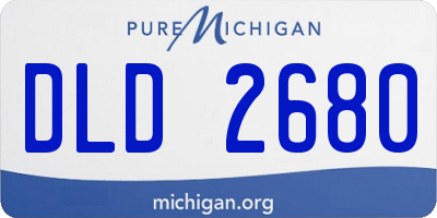 MI license plate DLD2680