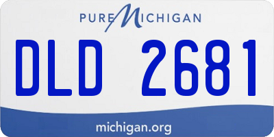 MI license plate DLD2681