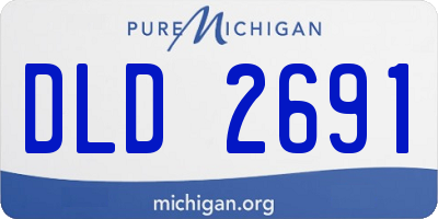 MI license plate DLD2691