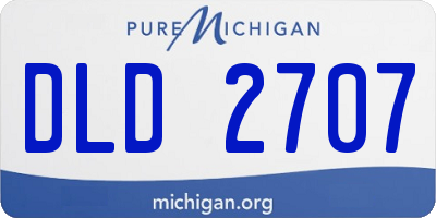 MI license plate DLD2707