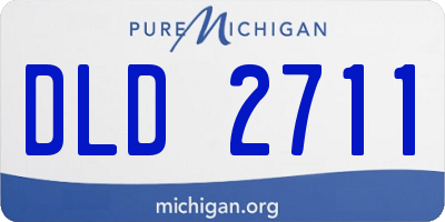 MI license plate DLD2711