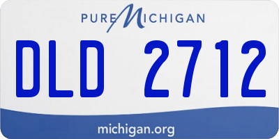 MI license plate DLD2712