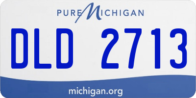MI license plate DLD2713