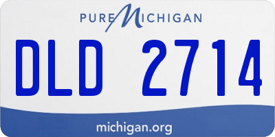 MI license plate DLD2714
