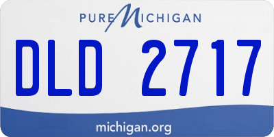 MI license plate DLD2717