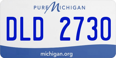 MI license plate DLD2730