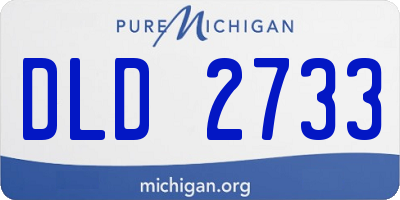 MI license plate DLD2733