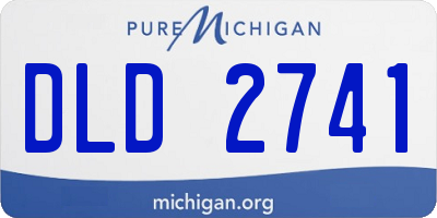 MI license plate DLD2741