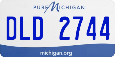 MI license plate DLD2744
