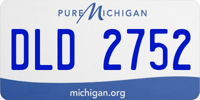 MI license plate DLD2752