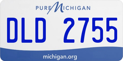 MI license plate DLD2755