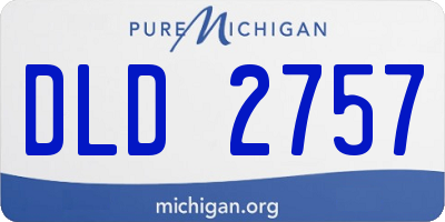 MI license plate DLD2757