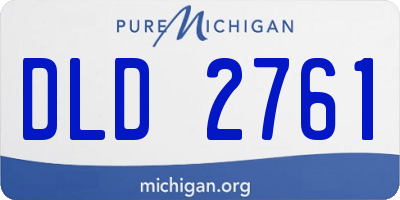 MI license plate DLD2761