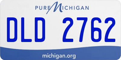 MI license plate DLD2762