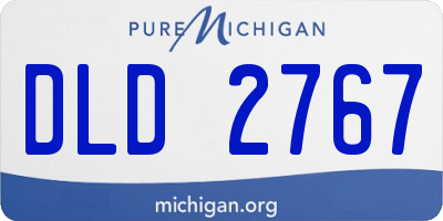 MI license plate DLD2767