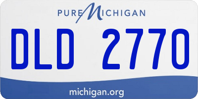 MI license plate DLD2770