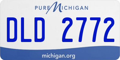 MI license plate DLD2772