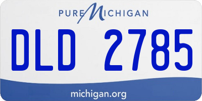 MI license plate DLD2785