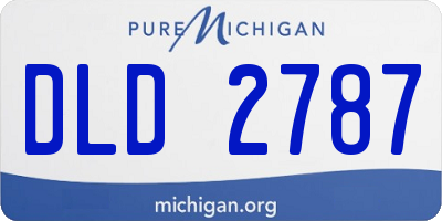 MI license plate DLD2787