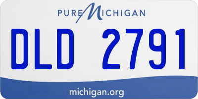 MI license plate DLD2791