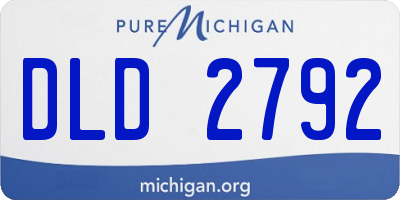 MI license plate DLD2792