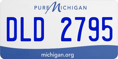 MI license plate DLD2795