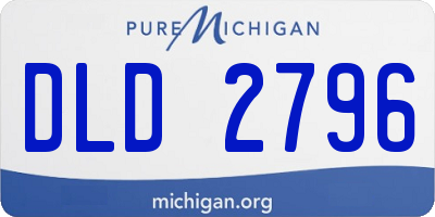 MI license plate DLD2796