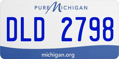 MI license plate DLD2798
