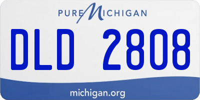 MI license plate DLD2808