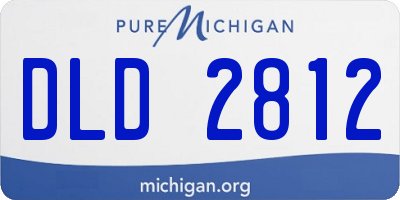 MI license plate DLD2812