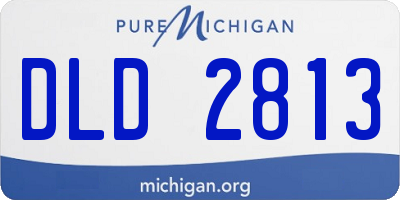MI license plate DLD2813