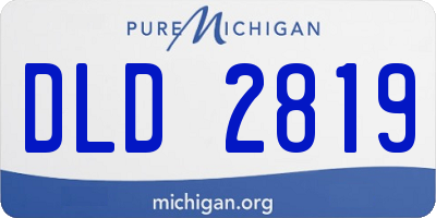 MI license plate DLD2819