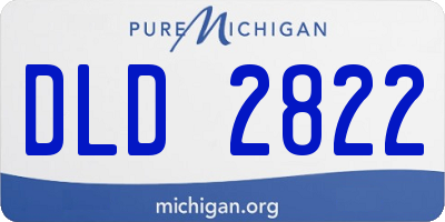 MI license plate DLD2822