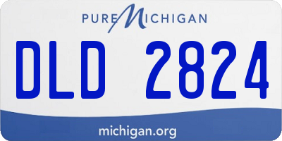 MI license plate DLD2824