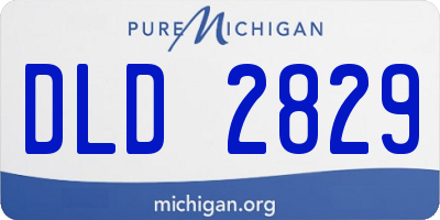MI license plate DLD2829