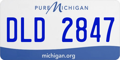 MI license plate DLD2847