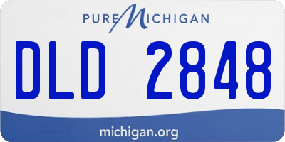 MI license plate DLD2848
