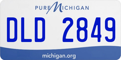 MI license plate DLD2849