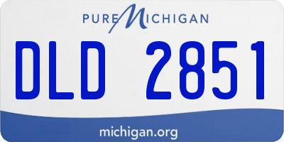 MI license plate DLD2851