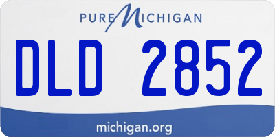MI license plate DLD2852