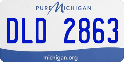 MI license plate DLD2863