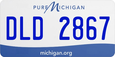 MI license plate DLD2867