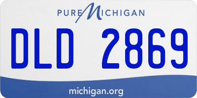 MI license plate DLD2869
