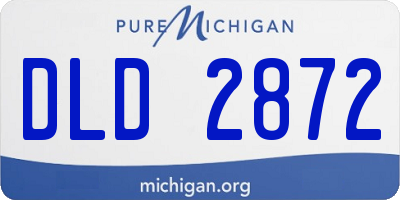 MI license plate DLD2872
