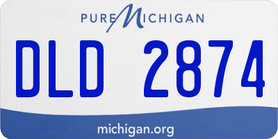 MI license plate DLD2874