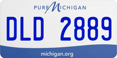 MI license plate DLD2889