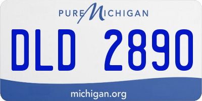 MI license plate DLD2890